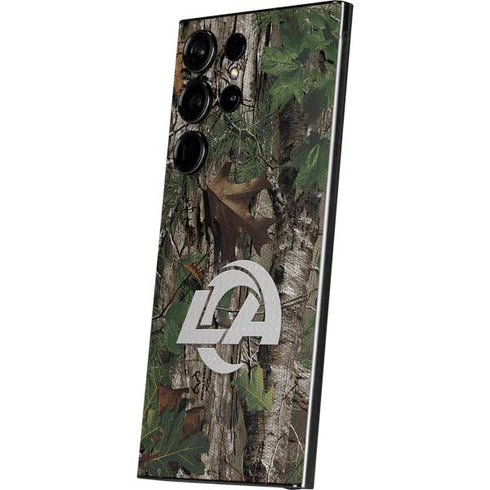 NFL Los Angeles Rams Realtree Xtra Green Camo Galaxy S25 Ultra Skin